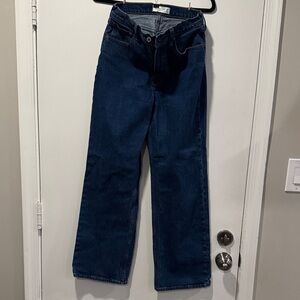 Abercrombie & Fitch Indigo Wide Leg Jeans